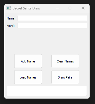 Secret Santa GUI v2 Screenshot